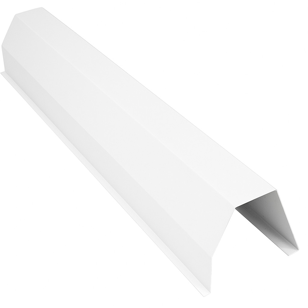 Fehér acél lemez redőny toknak meghajtva 137-es méretben